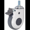 HB01-4"/5" Thread stem with brake hospital bed TPR caster