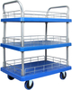 24 Inch Three Tiers with fence Silent Service Cart