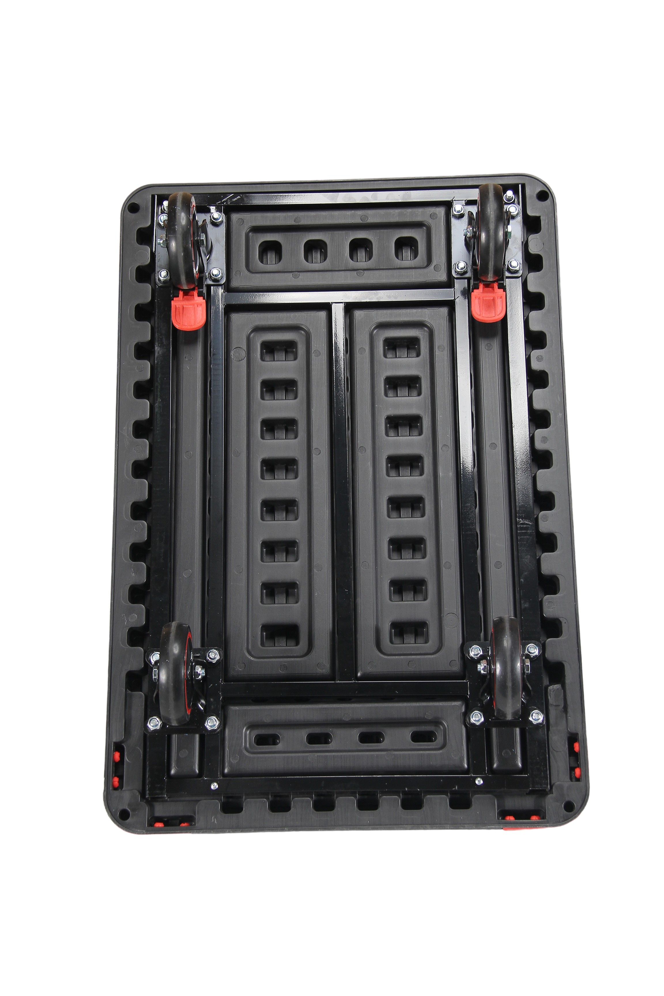36 inch Blow-molded Super Silent all-purpose with brake Flatbed Hand Truck 