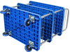 24 Inch Three Tiers with fence Silent Service Cart