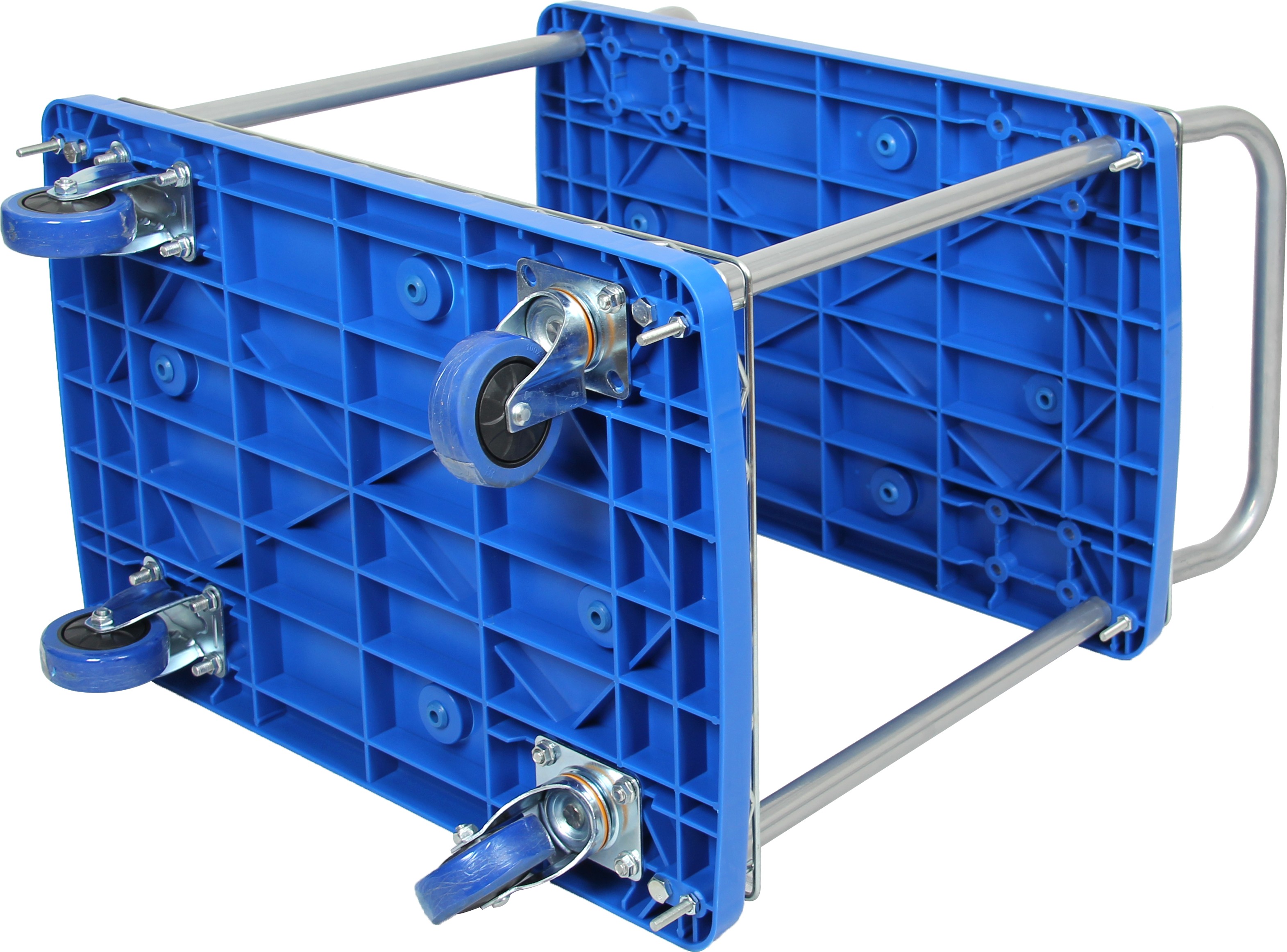 24 Inch Double Tier with Fence Silent Service Cart