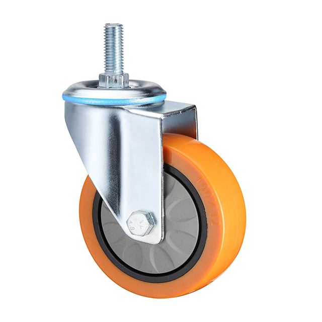 Waterproof Thread Stem Medium Duty Industrial Caster Wheels, 3