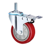Waterproof Thread Stem Medium Duty Industrial Caster Wheels, 3