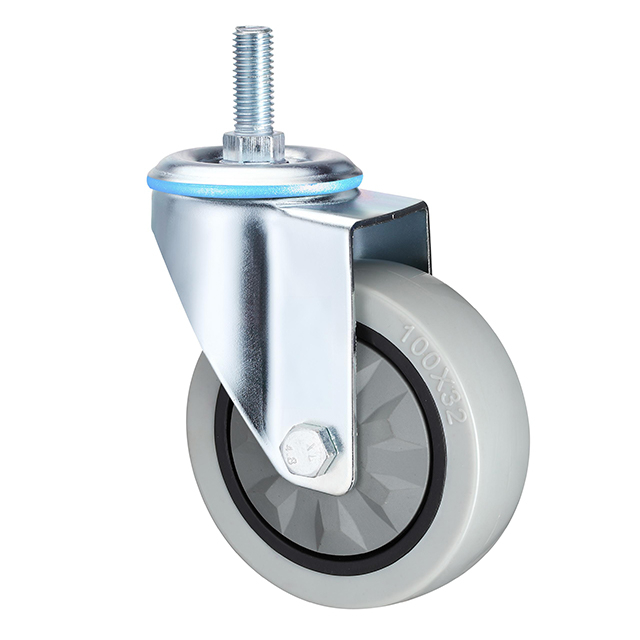 Waterproof Thread Stem Medium Duty Industrial Caster Wheels, 3