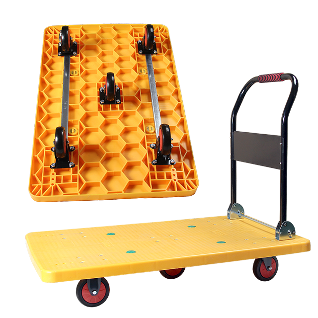 44"Economical 5 wheels High Load Capacity Silent hand Trolley 