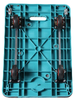  29" Blue Heavy-Duty Mobile Platform Trolley for Transport And Storage