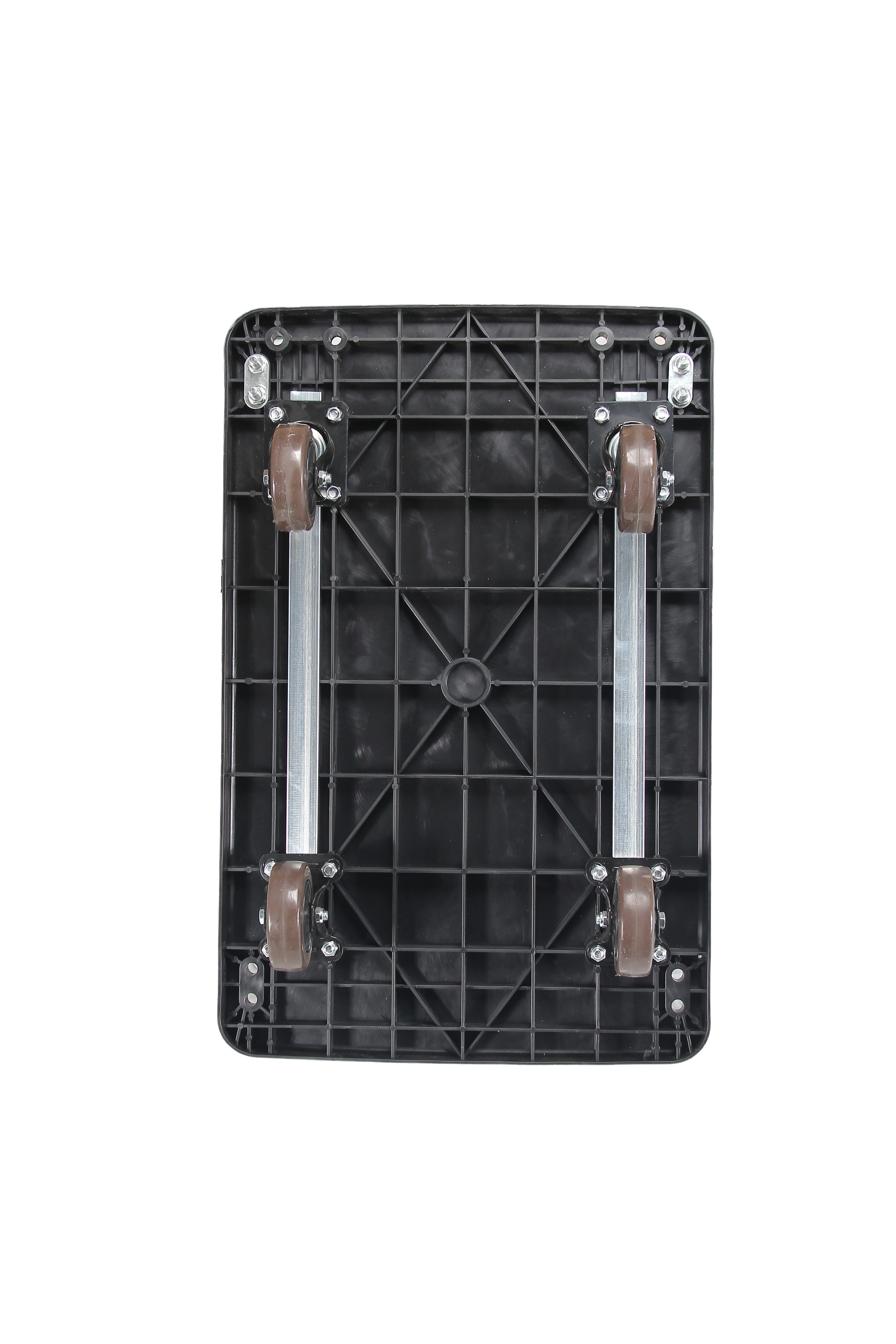 19" Double-steel flatbed hand trolley for warehouse/logistic/home and industry use
