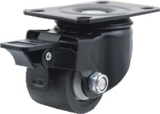 2” Plate with brake extra heavy duty industrial Nylon caster 