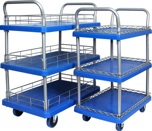 24 Inch Three Tiers with fence Silent Service Cart