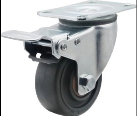 200-280℃Medium Duty High-temperature with Brake Caster Wheel
