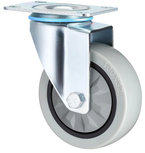 Waterproof Swivel Medium Duty Industrial Caster Wheels, 3", 4", 5" with PP signle Bearing