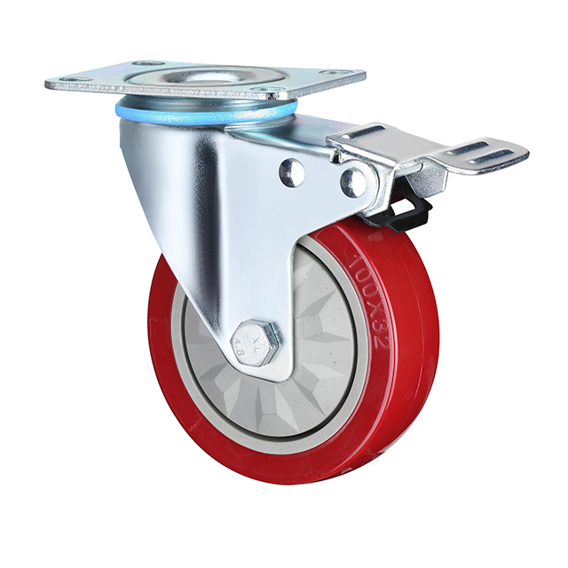 Waterproof Thread Stem Medium Duty Industrial Caster Wheels, 3