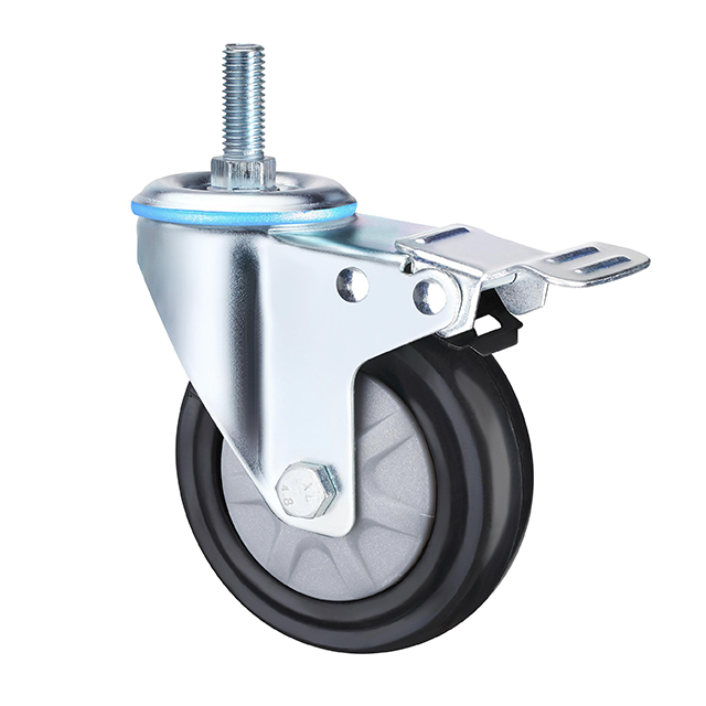 Waterproof Stem Medium Duty Industrial Caster Wheels, 3