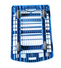 350KGS Mesh type silent wheel platform hand trolley for food industry 
