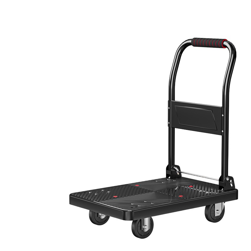 19-Inch Heavy-Loading Quiet Flat Cart: Economical & Durable for Warehouse and Home