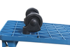 Blue color 70*42CM Home Platform Loading Trolley