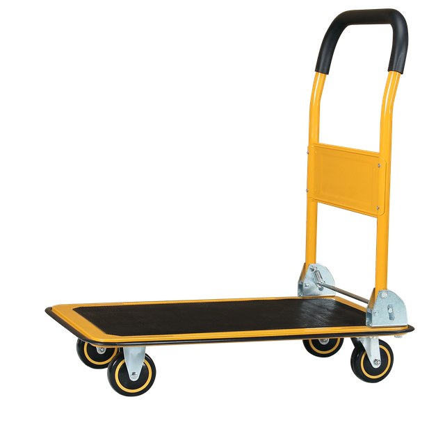 Anti-slip surface steem frame platform hand truck 