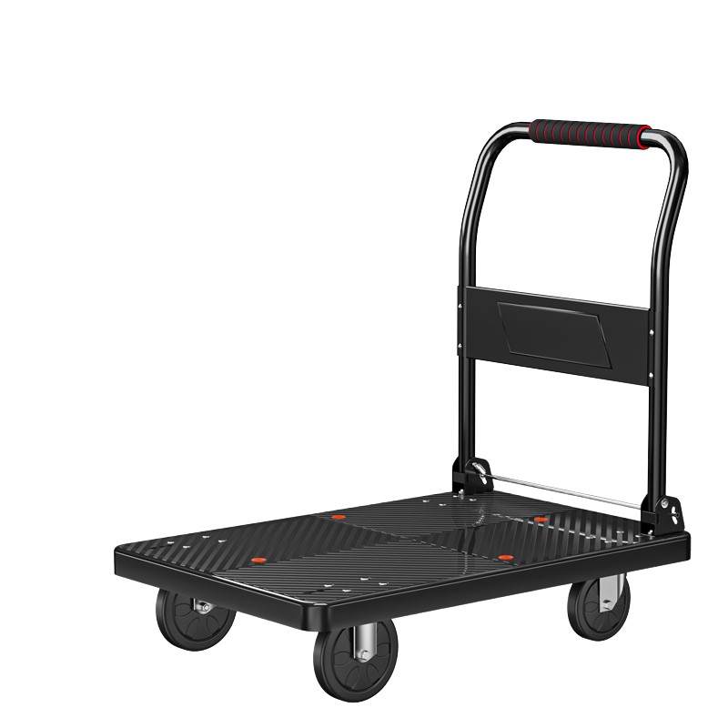 19-Inch Heavy-Loading Quiet Flat Cart: Economical & Durable for Warehouse and Home