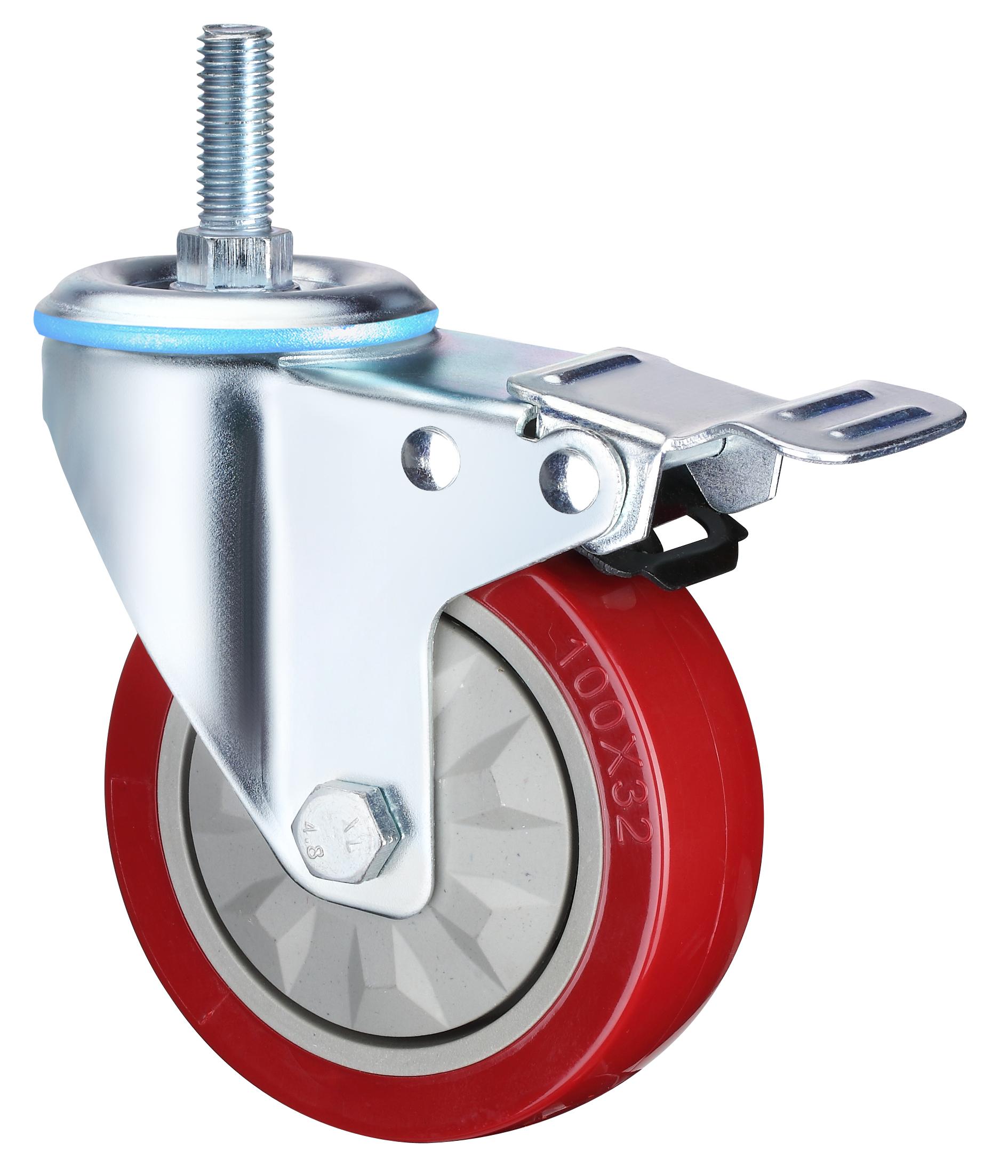 Waterproof Plate swivel Medium Duty Industrial Caster Wheels, 3