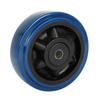 3" Rigid/Swivel/with Brake Double Bearings TPR Caster Wheel, Medium Duty, Multi-Surface Compatibility