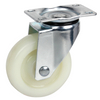 3" Rigid/Swivel/with brake Smooth Glide PP Caster Wheel, Medium Duty, Multi-Surface Compatibility