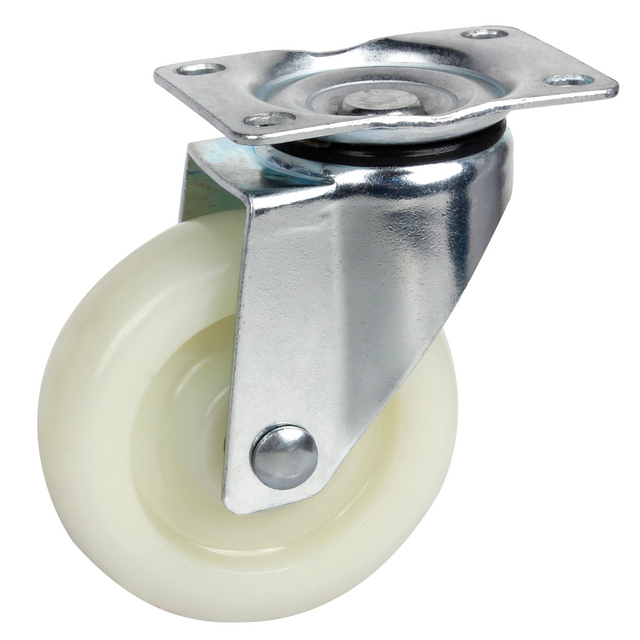 3" Rigid/Swivel/with brake Smooth Glide PP Caster Wheel, Medium Duty, Multi-Surface Compatibility