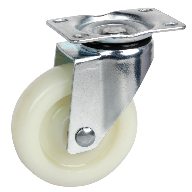 3" Rigid/Swivel/with brake Smooth Glide PP Caster Wheel, Medium Duty, Multi-Surface Compatibility