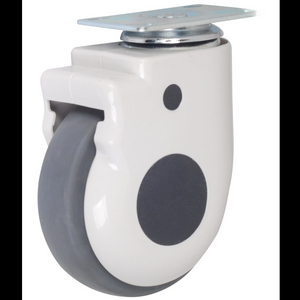 HB01-4"/5" Plate swivel hospital bed TPR caster