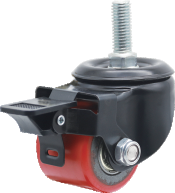 2” Fix/swivel/with brake extra heavy duty industrial Iron caster 