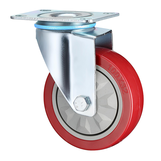 Waterproof Thread Stem Medium Duty Industrial Caster Wheels, 3