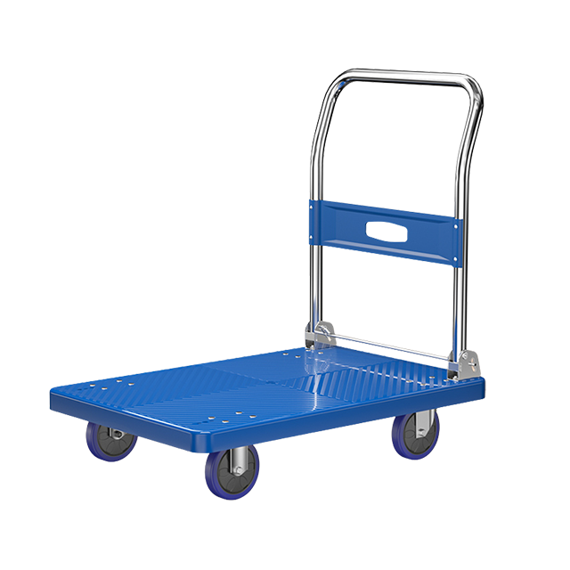 19-Inch Ultra-Quiet Heavy-Duty Flatbed Hand Trolley for Warehouse & Home Use