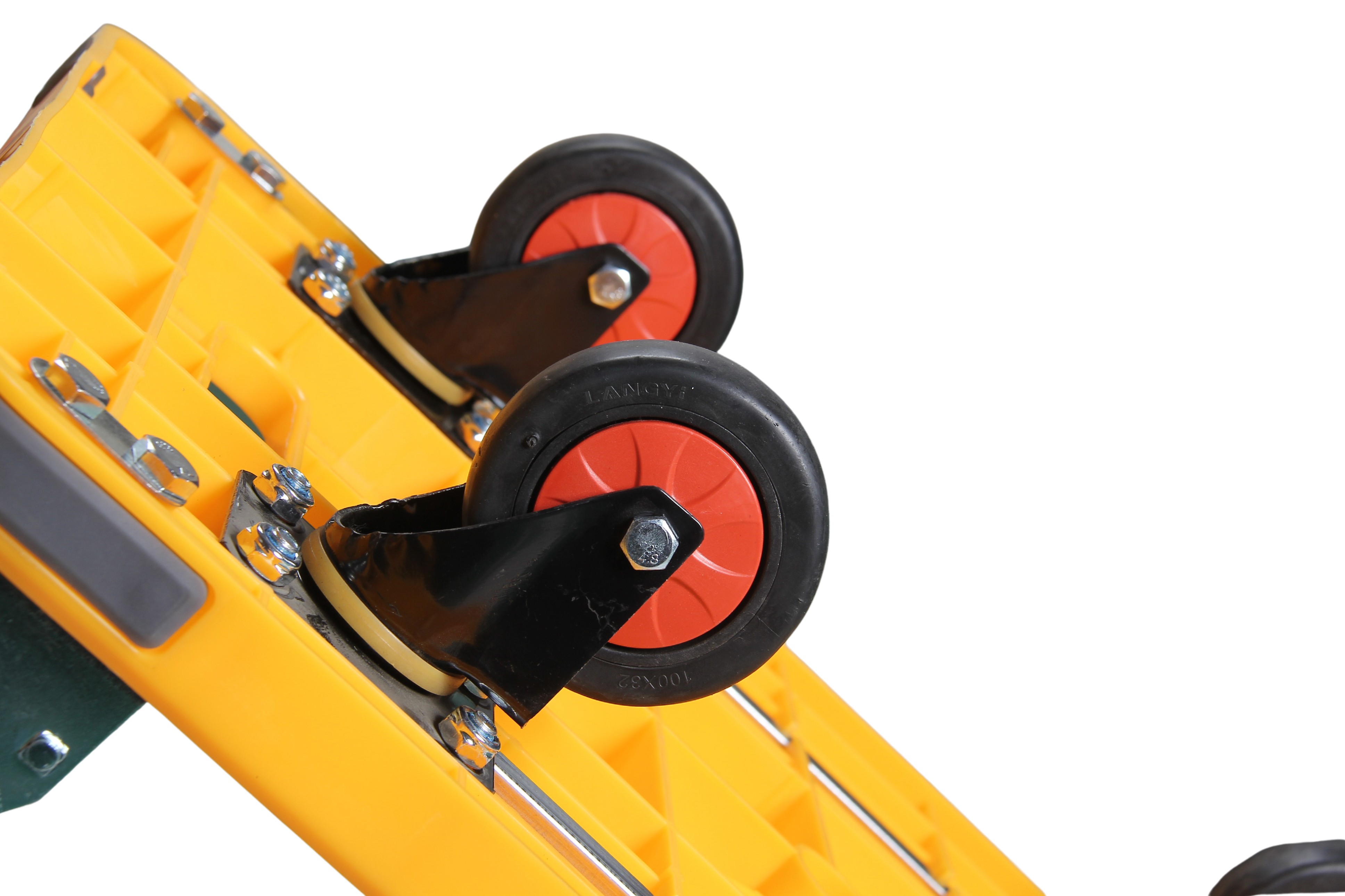 48" 5 wheels yellow color Eco-Friendly Multi-Functional Hand trolley