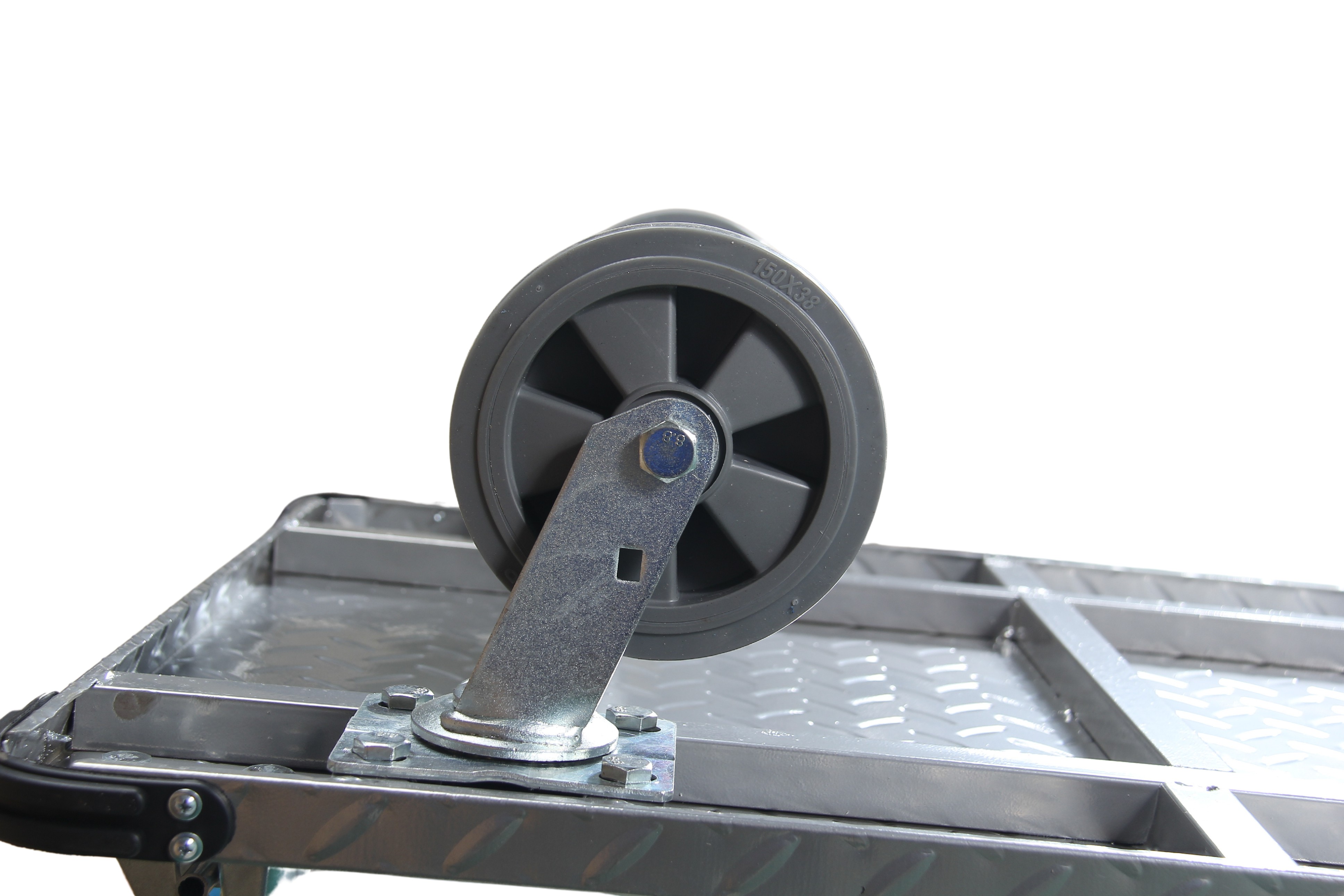 50"Durable Steel Frame Platform Trolley for Heavy Loads And Easy Transport