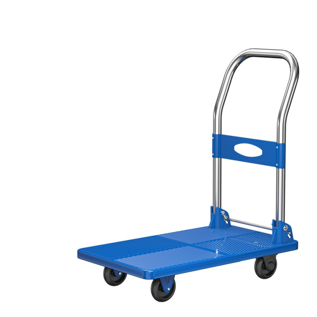 Blue color 70*42CM Home Platform Loading Trolley