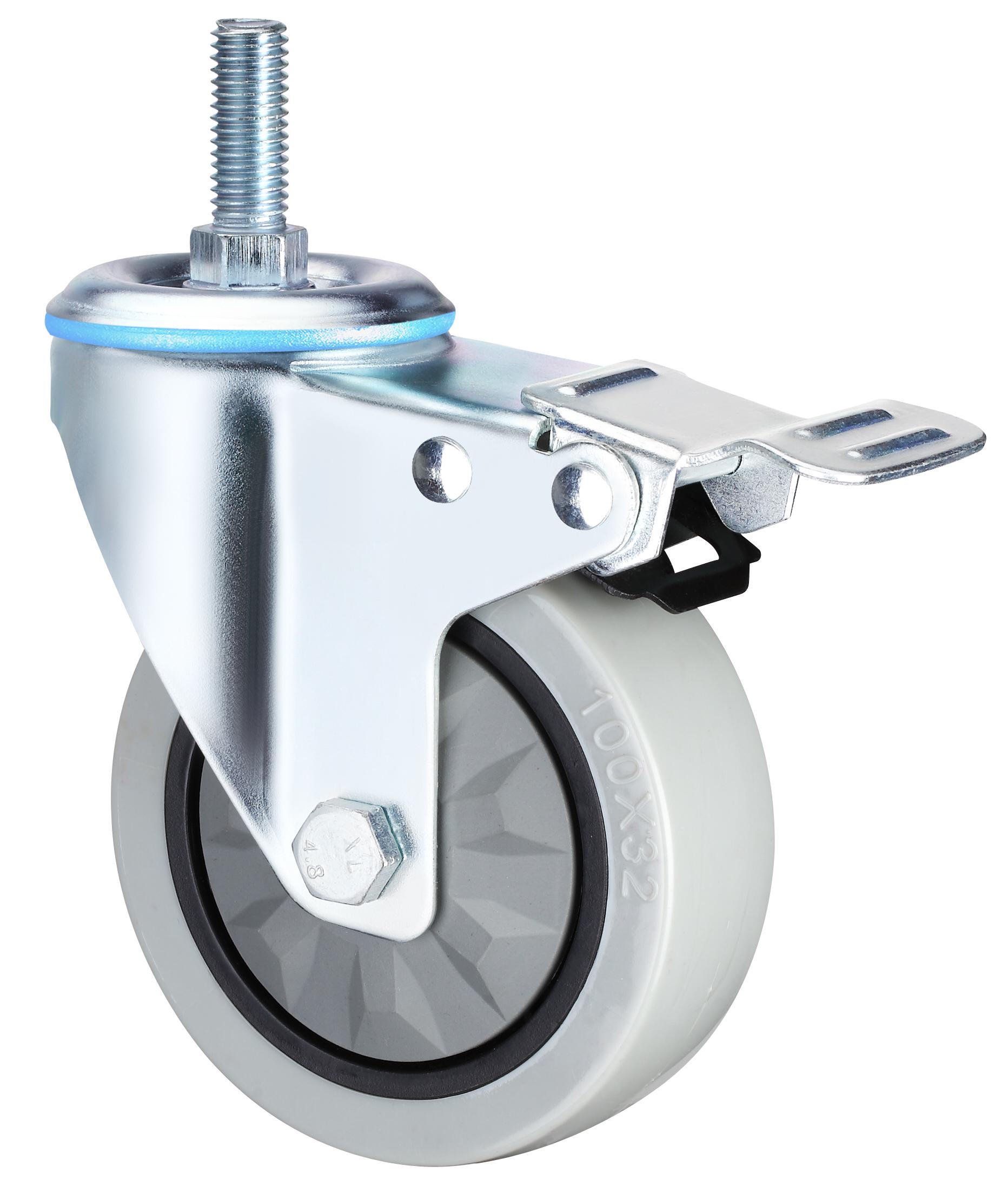 Waterproof Swivel Medium Duty Industrial Caster Wheels, 3