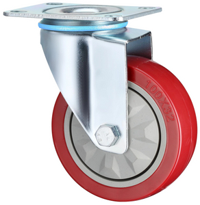 Waterproof Plate swivel Medium Duty Industrial Caster Wheels, 3", 4", 5" with PVC Bearings