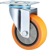 Waterproof Plate Swivel Medium Duty Industrial Caster Wheels, 3", 4", 5" with PU Bearings
