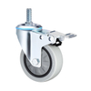 Waterproof Thread Stem Medium Duty Industrial Caster Wheels, 3