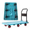 48" 6 wheels blue color Eco-Friendly Multi-Functional Hand trolley