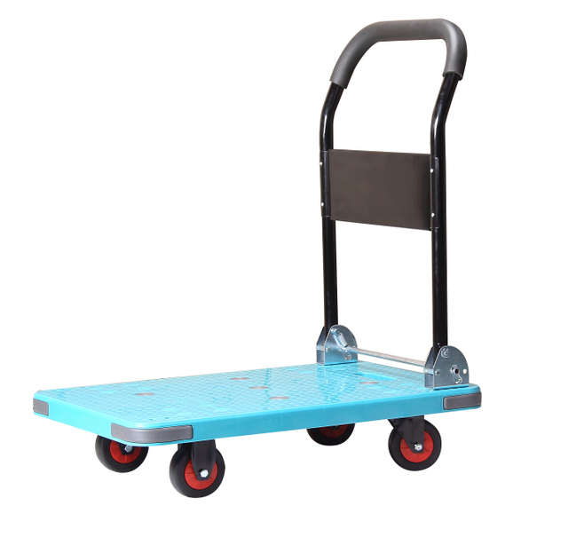  29" Blue Heavy-Duty Mobile Platform Trolley for Transport And Storage