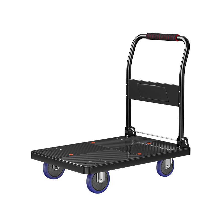 19-Inch Heavy-Loading Quiet Flat Cart: Economical & Durable for Warehouse and Home