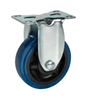 3" Rigid/Swivel/with Brake Double Bearings TPR Caster Wheel, Medium Duty, Multi-Surface Compatibility