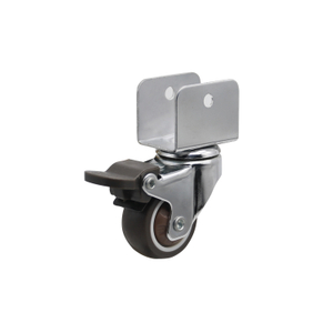 1"/1.25"/1.5"/2" U Shape Bearing TPR with Chrome Finishing Caster without Brake