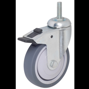 LD 2-4 Inch TPR Medical Stem with brake Casters for Equipment/trolley/ Furniture