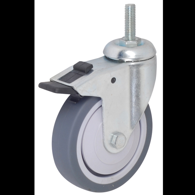 LD 2-4 Inch TPR Medical Stem with brake Casters for Equipment/trolley/ Furniture