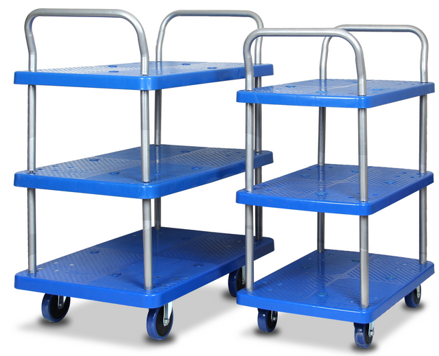 24 Inch Three Tiers Silent Service Cart