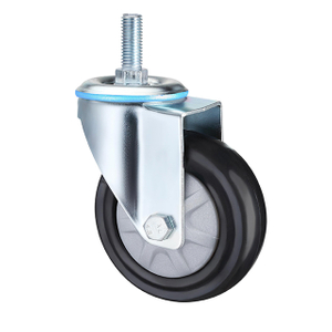 Waterproof Stem Medium Duty Industrial Caster Wheels, 3