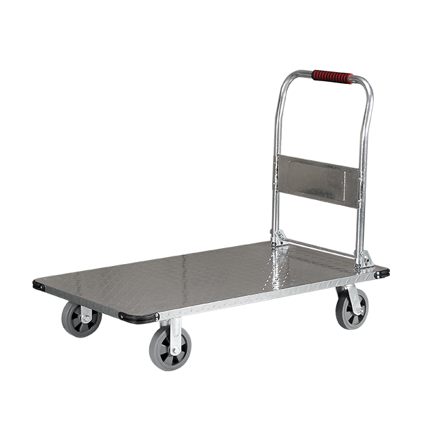 50"Durable Steel Frame Platform Trolley for Heavy Loads And Easy Transport
