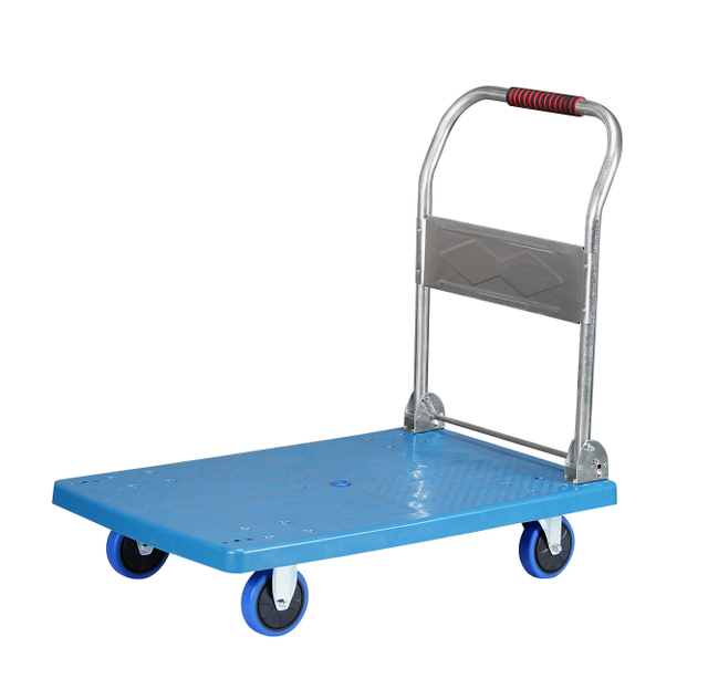 19-Inch Ultra-Quiet Heavy-Duty Flatbed Hand Trolley for Warehouse & Home Use