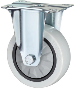 Waterproof Fix Medium Duty Industrial Caster Wheels, 3", 4", 5" with PP signle Bearing